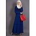 Embroidered party wear Abaya - Royal Blue Embroidered party wear Abaya - Royal Blue
